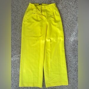 Express neon yellow trouser pants